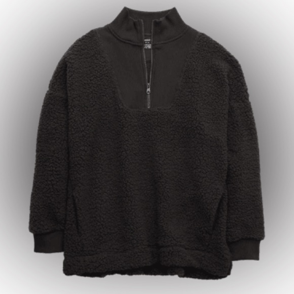 Aerie dream Sherpa quarter zip sweatshirt